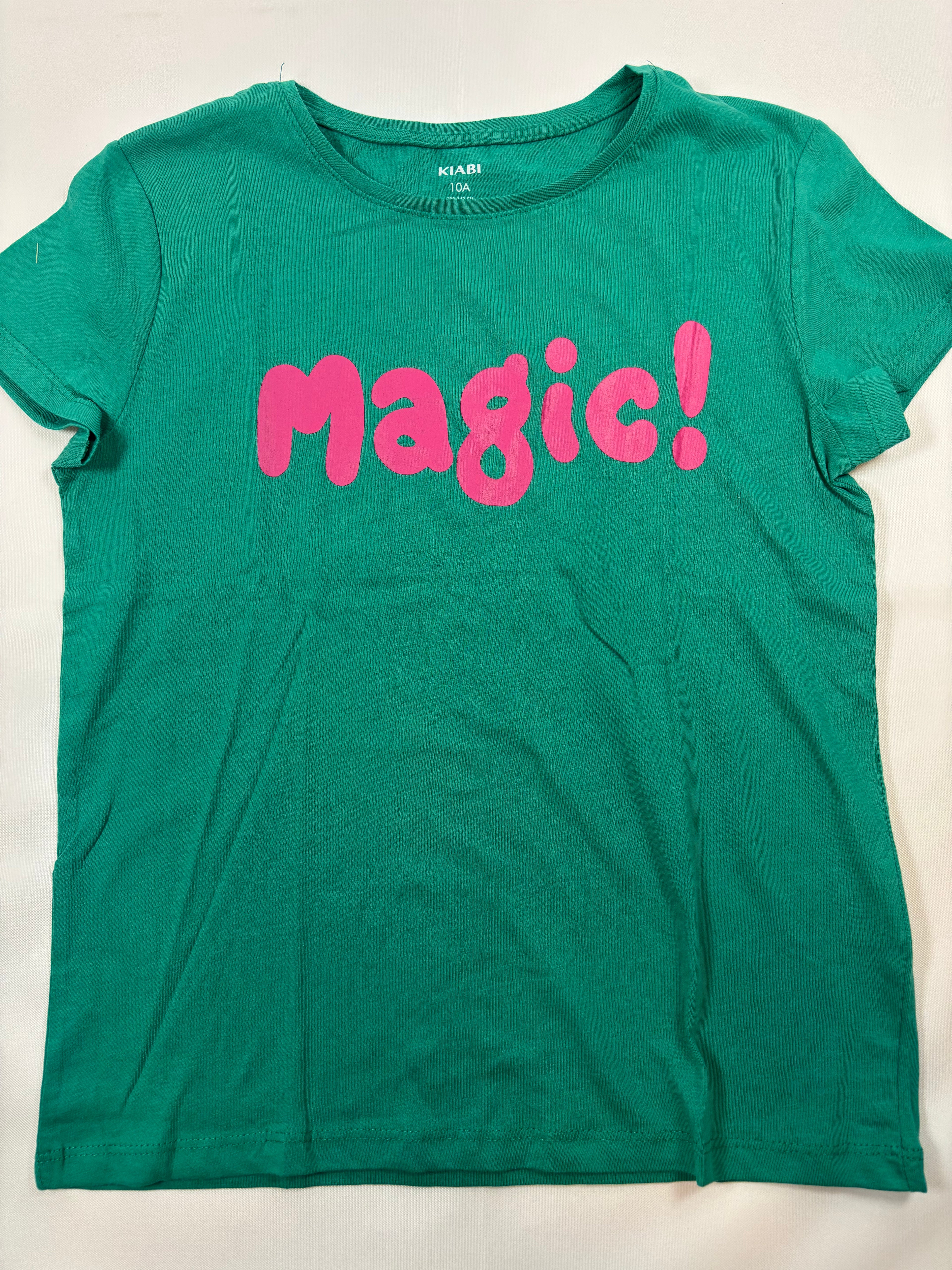 T-shirt vert inscription « Magic » fille – taille 140