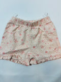 Short rose motifs fleurs fille – taille 80