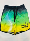 Maillot de bain jaune et vert uni garçon 128 - Losan