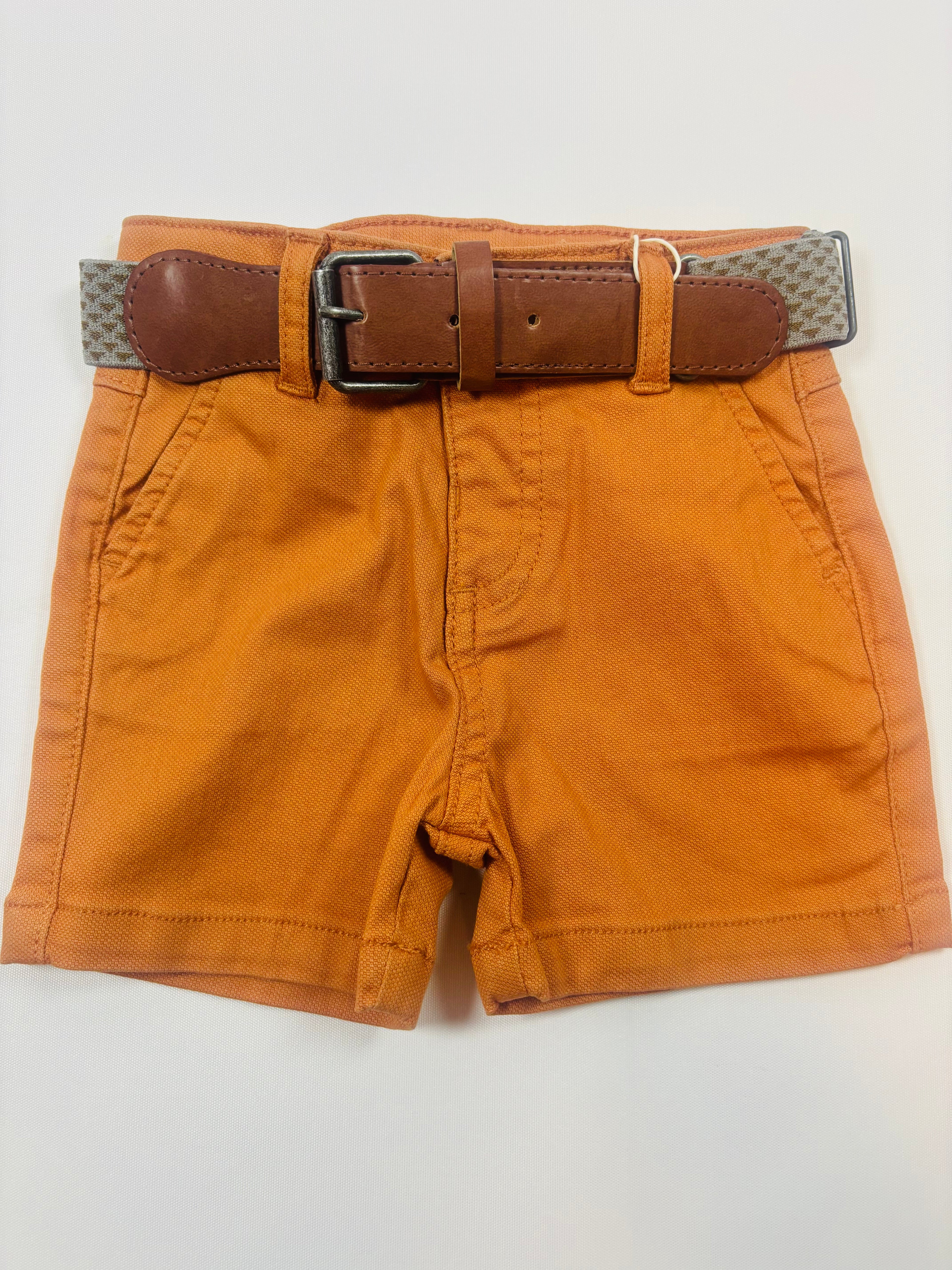 Short camel uni fille Losan – Taille 74 (neuf)