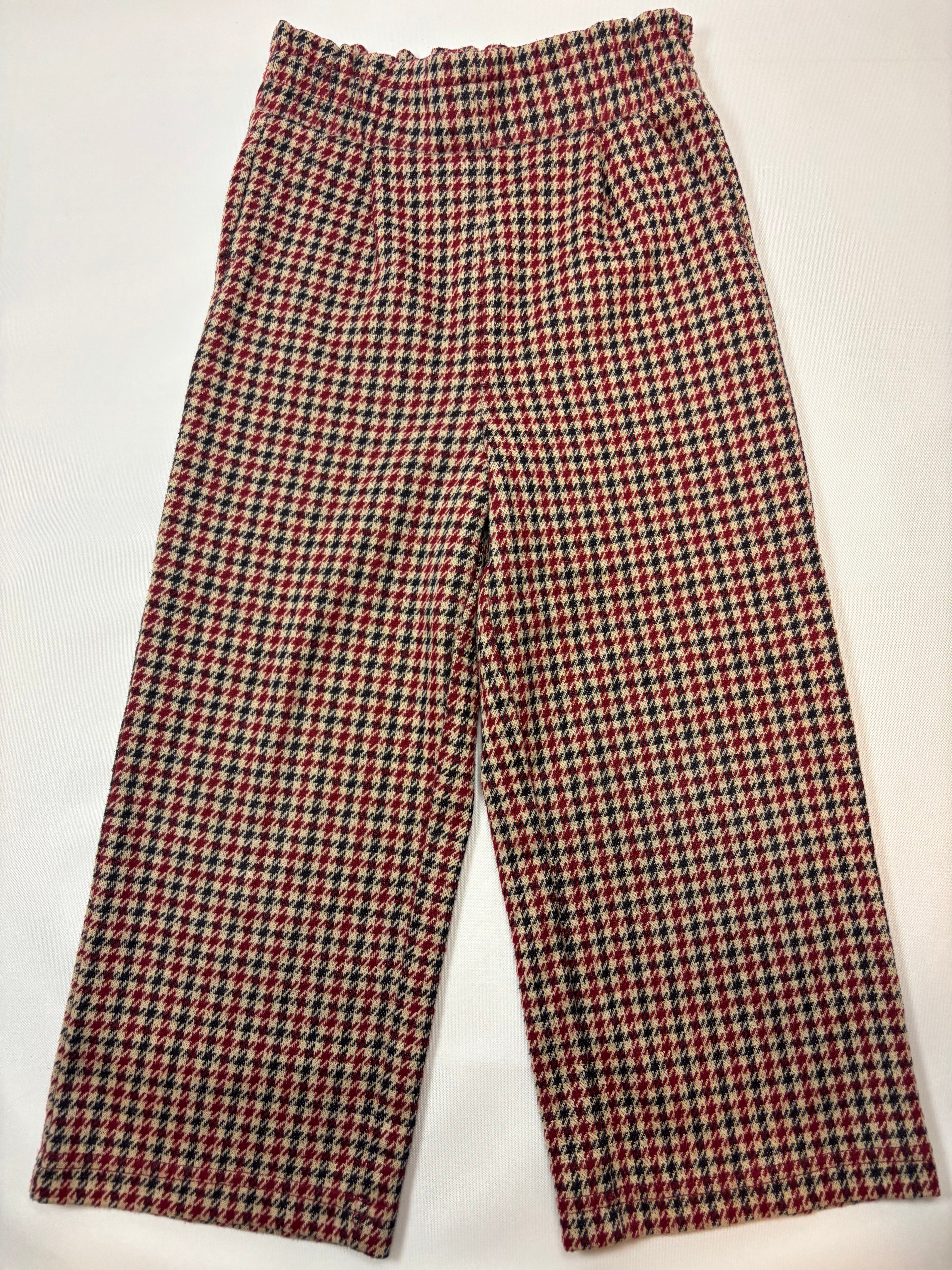 Pantalon coton Kiabi fille rouge uni – Taille 98/104
