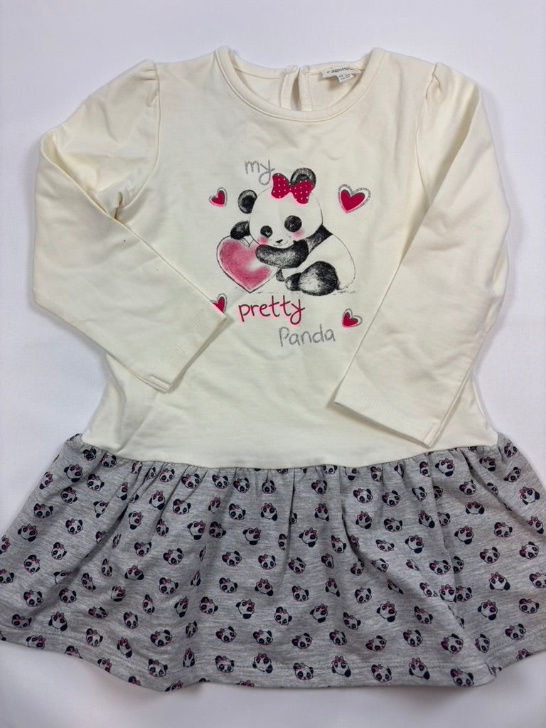 Robe blanche motif panda – Fagotti – Fille 92