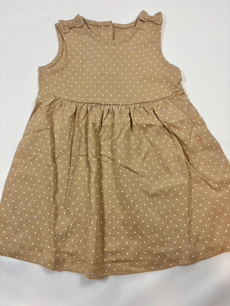 Robe beige motif pois blancs C&A – Fille