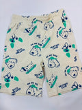 Short blanc motif chien garçon – taille 128