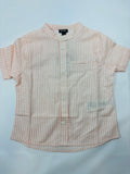 Chemise blanche rayée orange garçon – taille 110