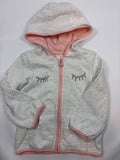 Gilet gris rayé blanc et rose – Orchestra – Fille 86