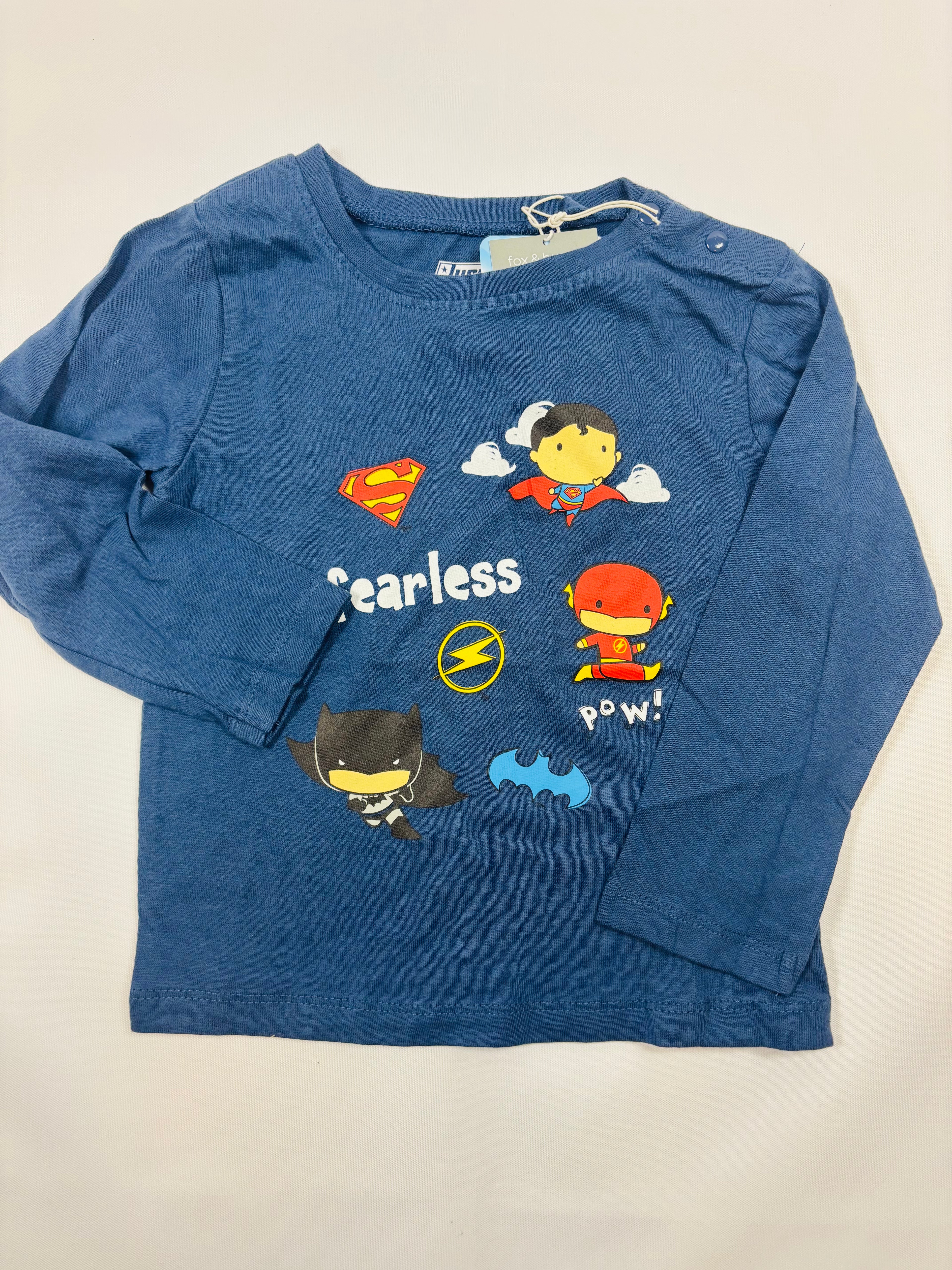 T-shirt Manches Longues Super-Héros Neuf – Sinsay | Taille 68 Garçon