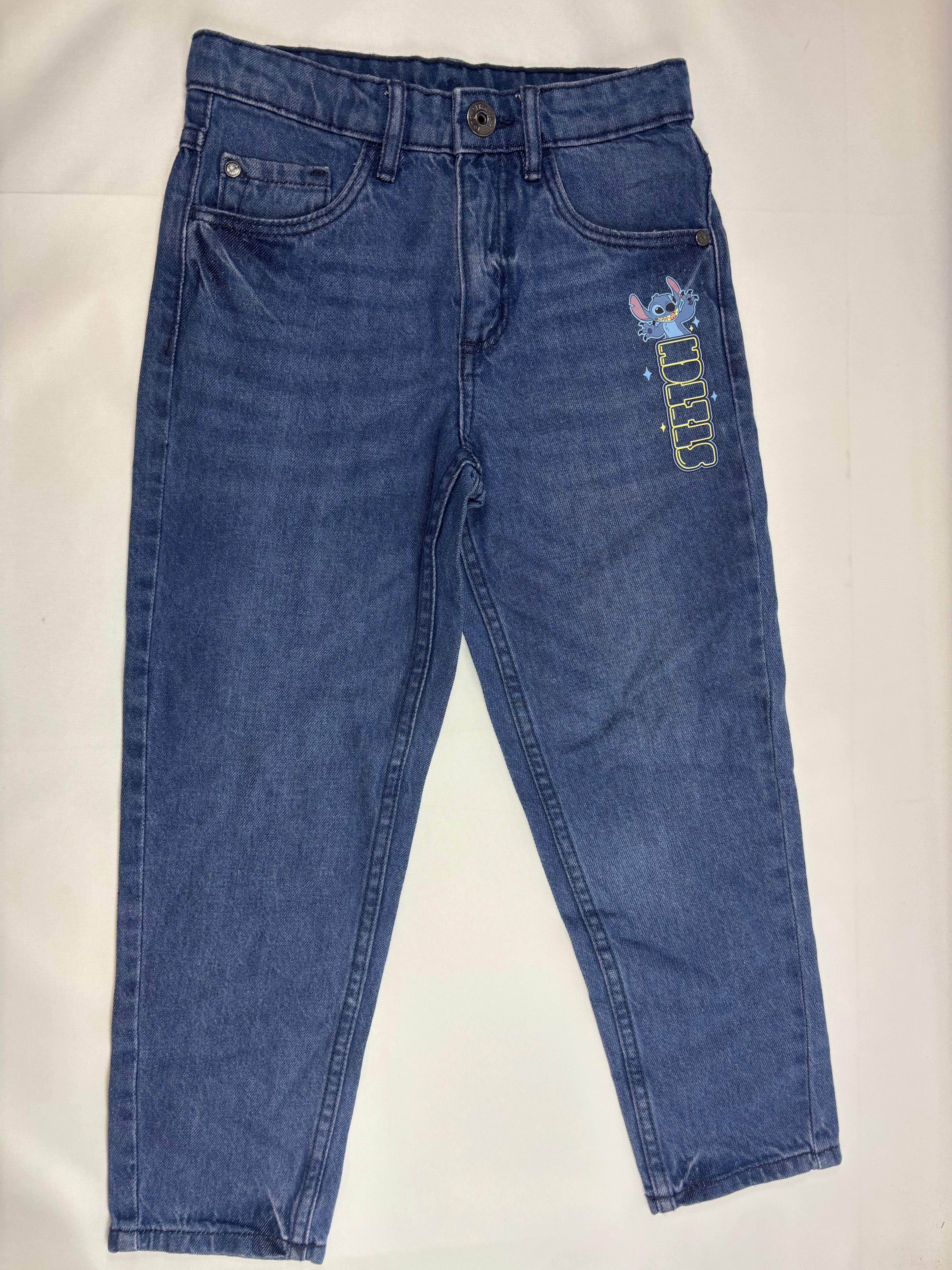 Jean bleu motif Stitch Lupilu – garçon, 110-116