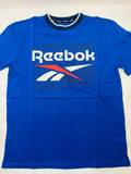 T-shirt garçon bleu logo blanc et rouge 164 - Reebok