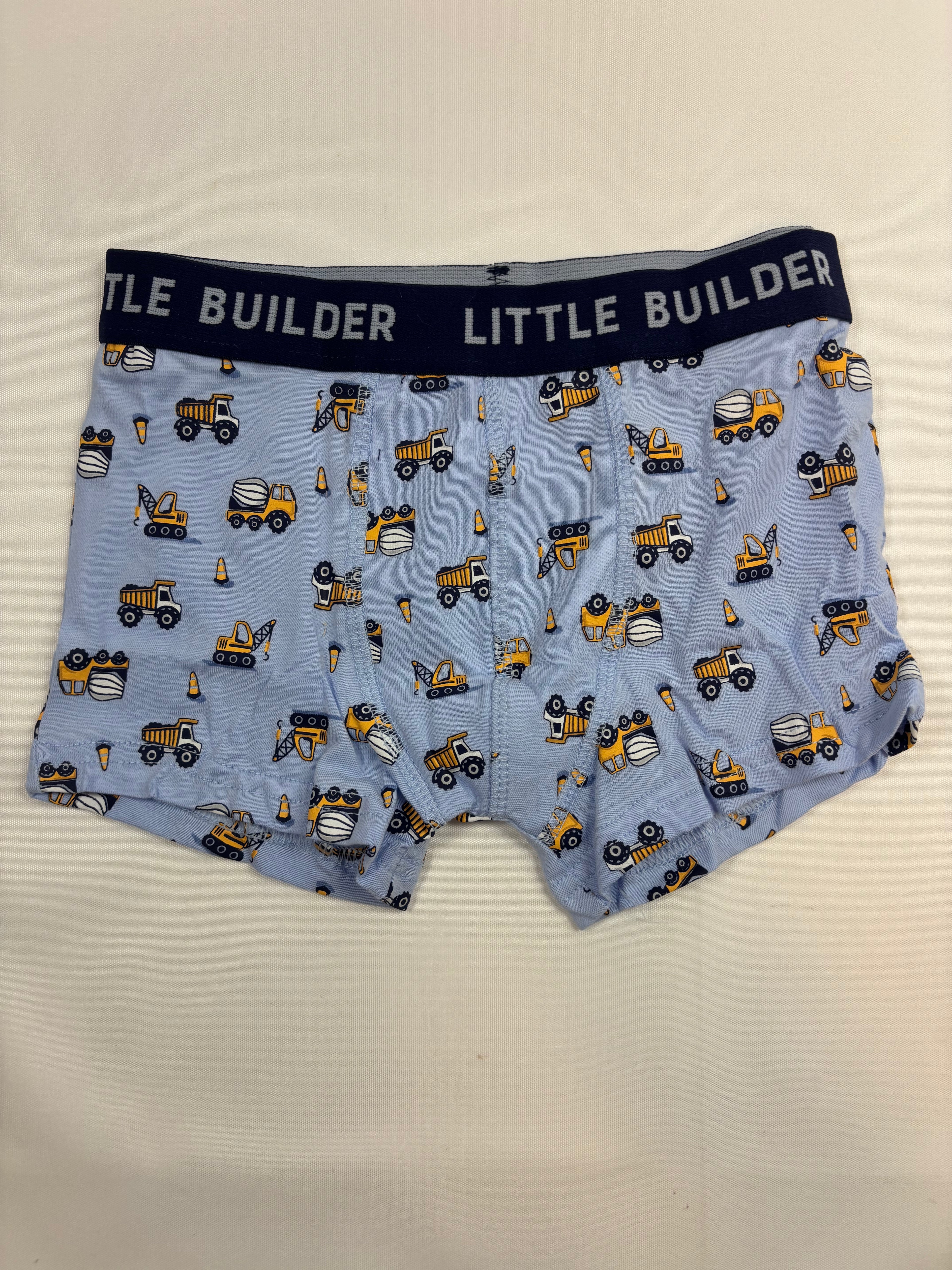 Boxer bleu motif tracteur Migros – garçon, 110-116