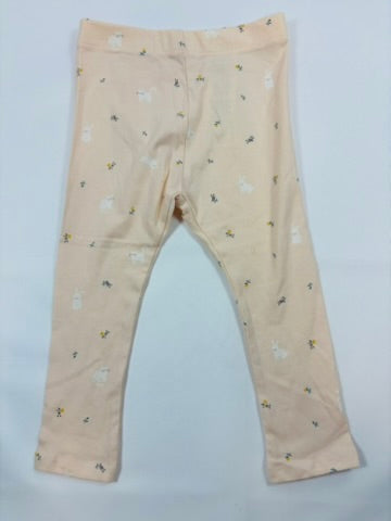 Legging rose motif lapin fille – taille 80
