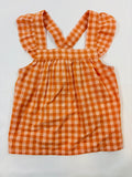 Débardeur blanc et orange fille – taille 86