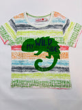 T-shirt motif iguane garçon Boboli – Taille 80 (neuf)