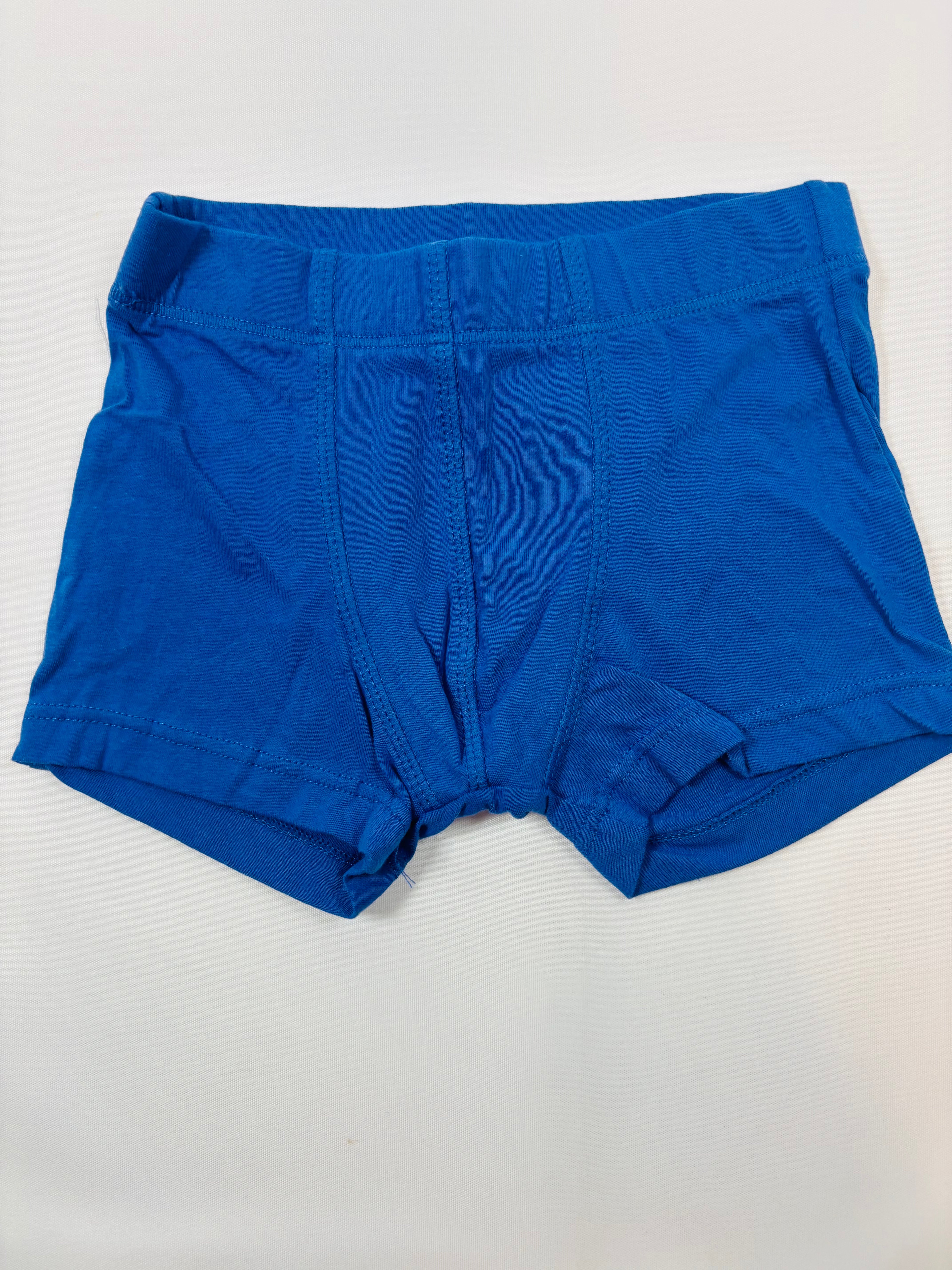 Boxer Bleu Uni - Garçon 110/116