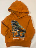 Pull à capuche orange motif dinosaure C&A – Taille 92