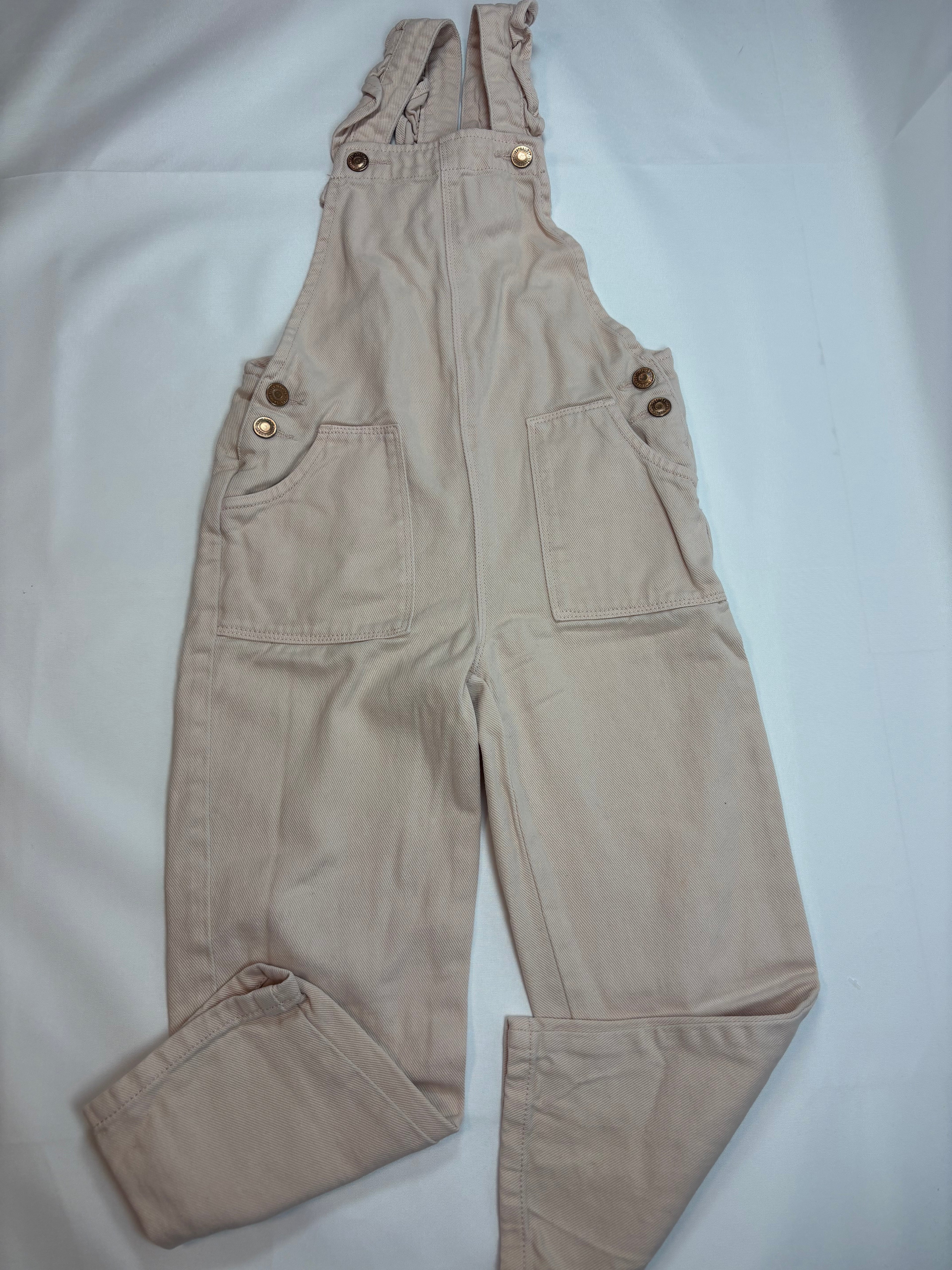Salopette en jeans rose fille (taille 116)