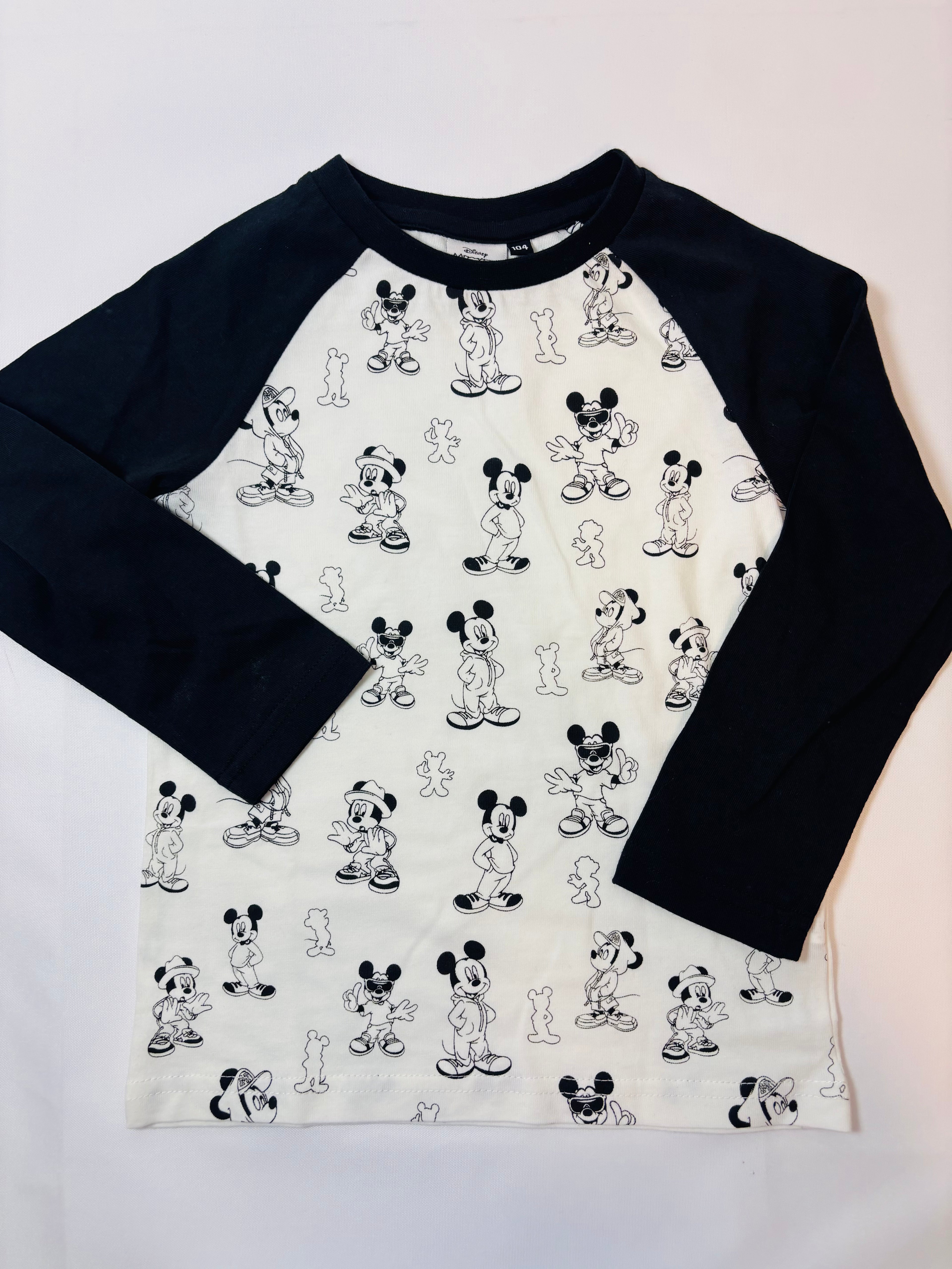 Sweat-shirt blanc motif Mickey – Mickey Mouse – Garçon 104