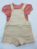 Ensemble salopette & t-shirt fille C&A – Taille 98 (neuf)