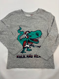 Sweat-shirt gris motif dinosaure – Tissaia – Garçon 104