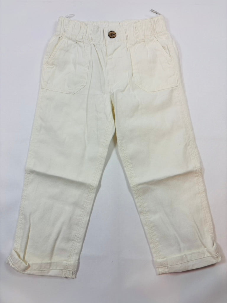 Pantalon fin blanc uni C&A – Garçon
