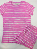 Pyjama fille rayé – Blanc & Rose 152 (C&A)