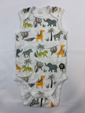 Body blanc motif animaux de la jungle garçon – taille 80
