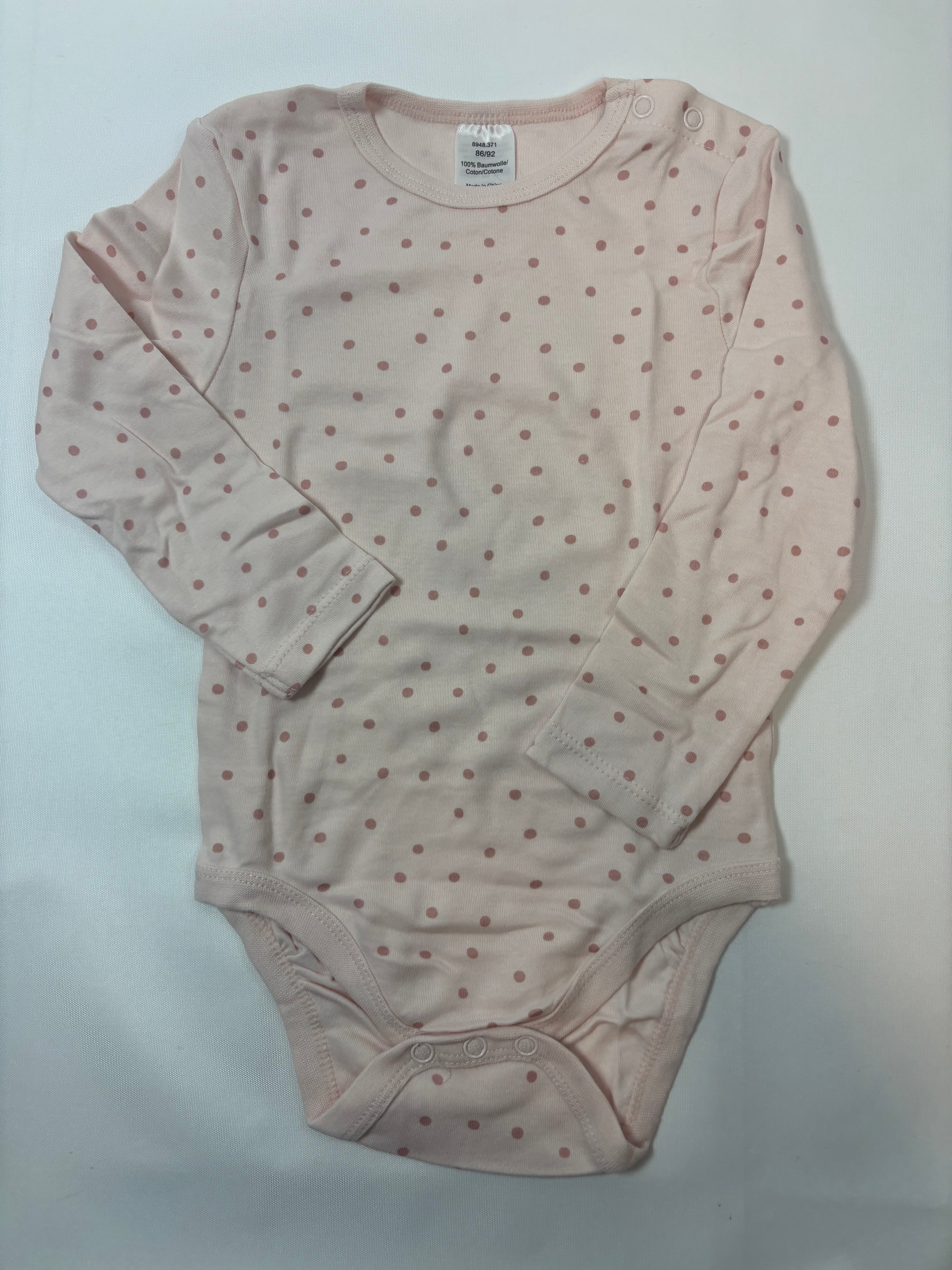 Body rose à pois Smile – Taille 86/92