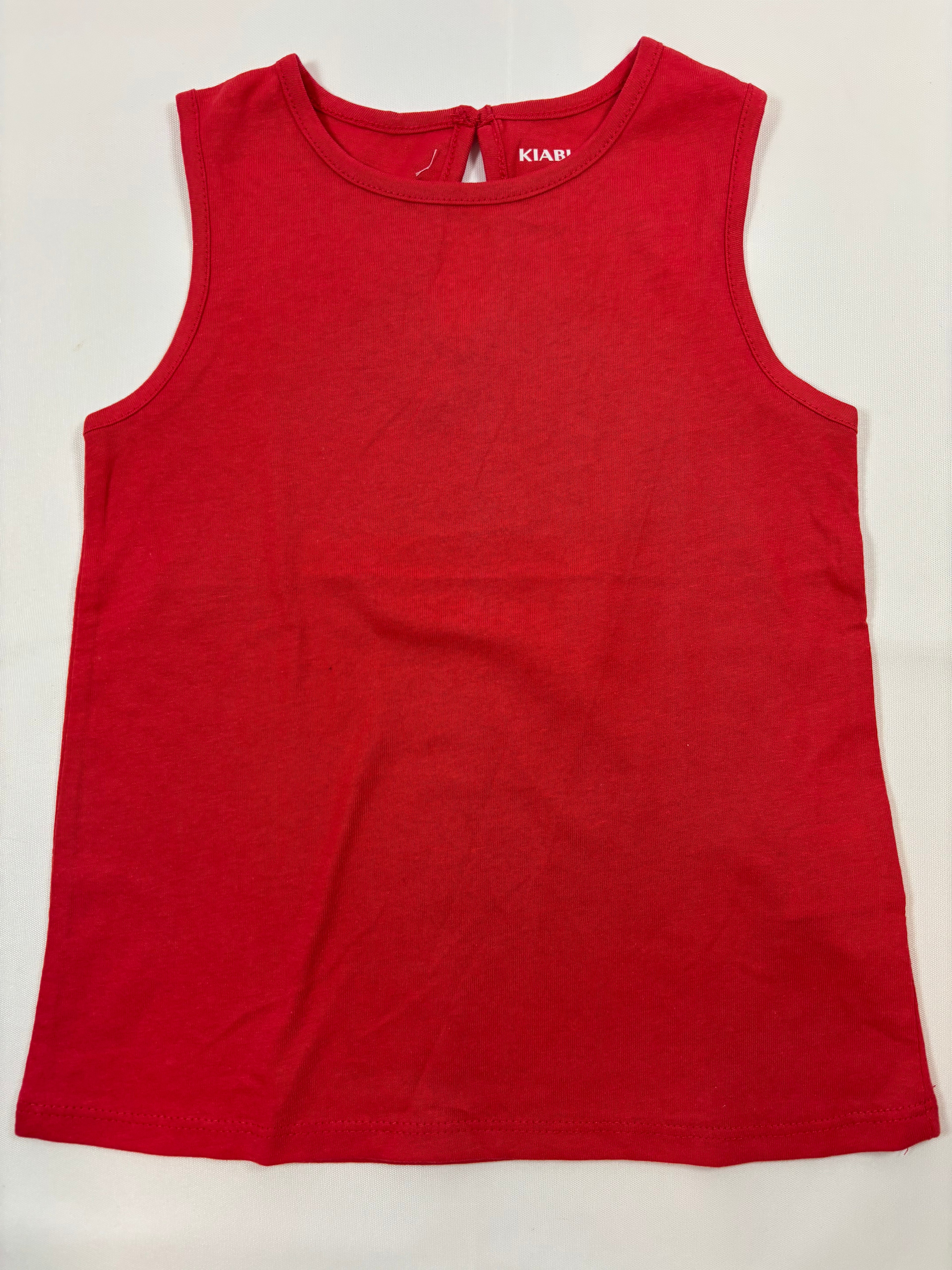 Débardeur rouge uni – Fille – 92