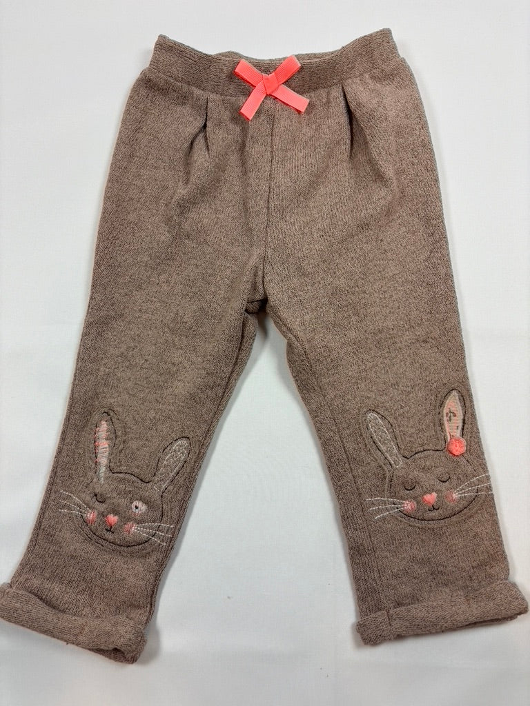 Pantalon rose motif lapin fille – Orchestra – Taille 80