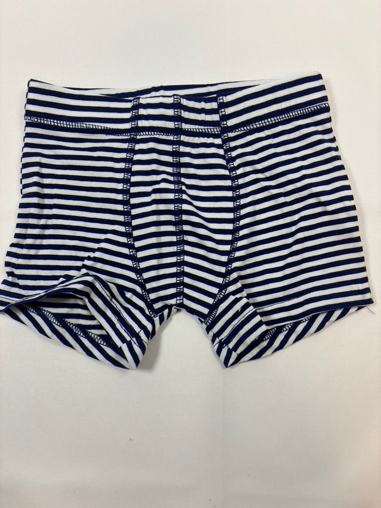 Boxer rayé blanc et bleu Migros – garçon, 110-116