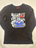 Sweat-shirt noir motif voiture – Tissaia – Garçon 128