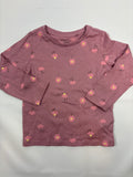 Sweat-shirt rose motif fleurs Fox and Bunny – Taille 98 fille
