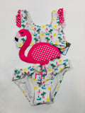 Maillot de bain flamant rose fille Swimmy – Taille 98 (neuf)