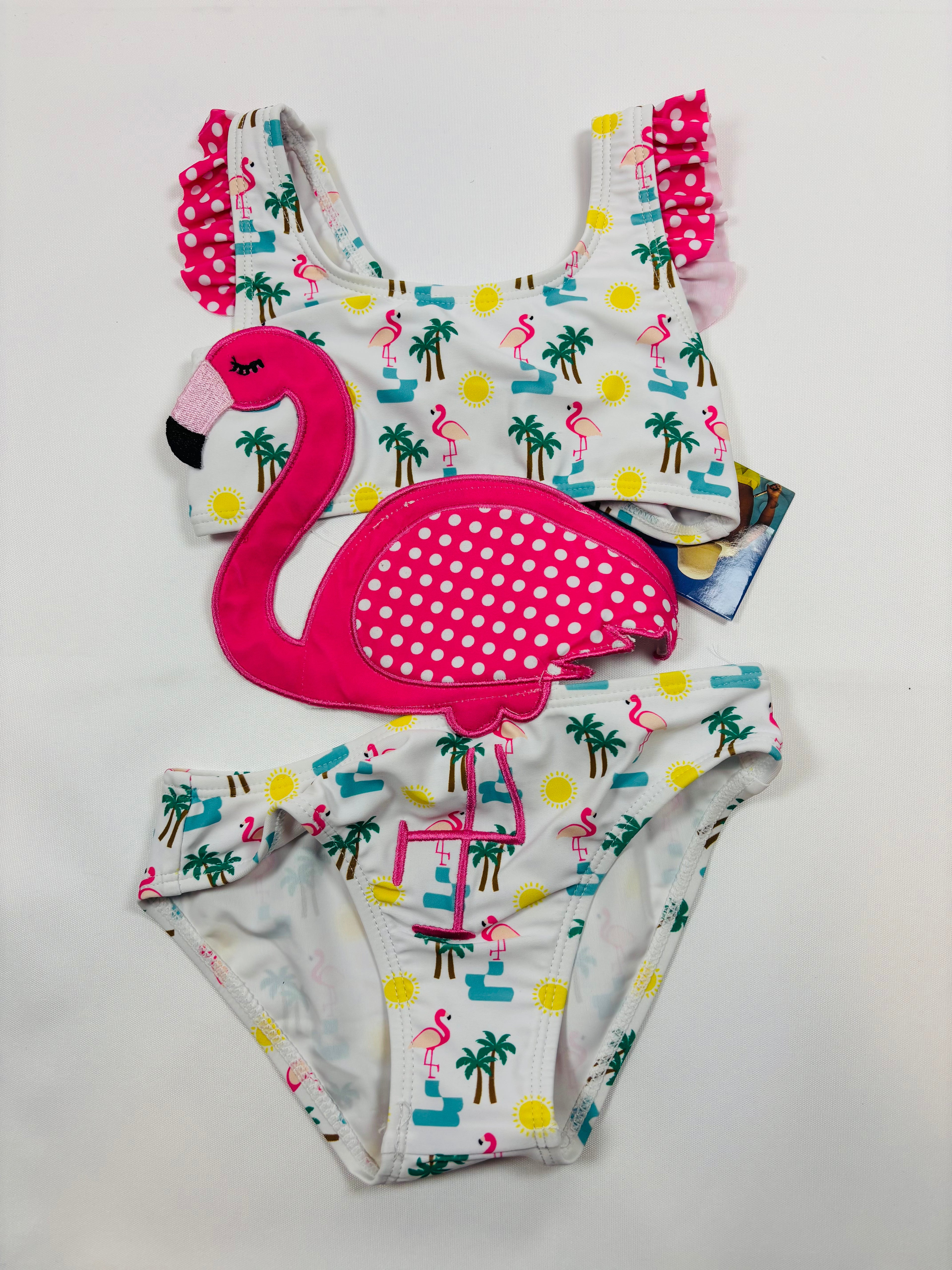 Maillot de bain flamant rose fille Swimmy – Taille 98 (neuf)