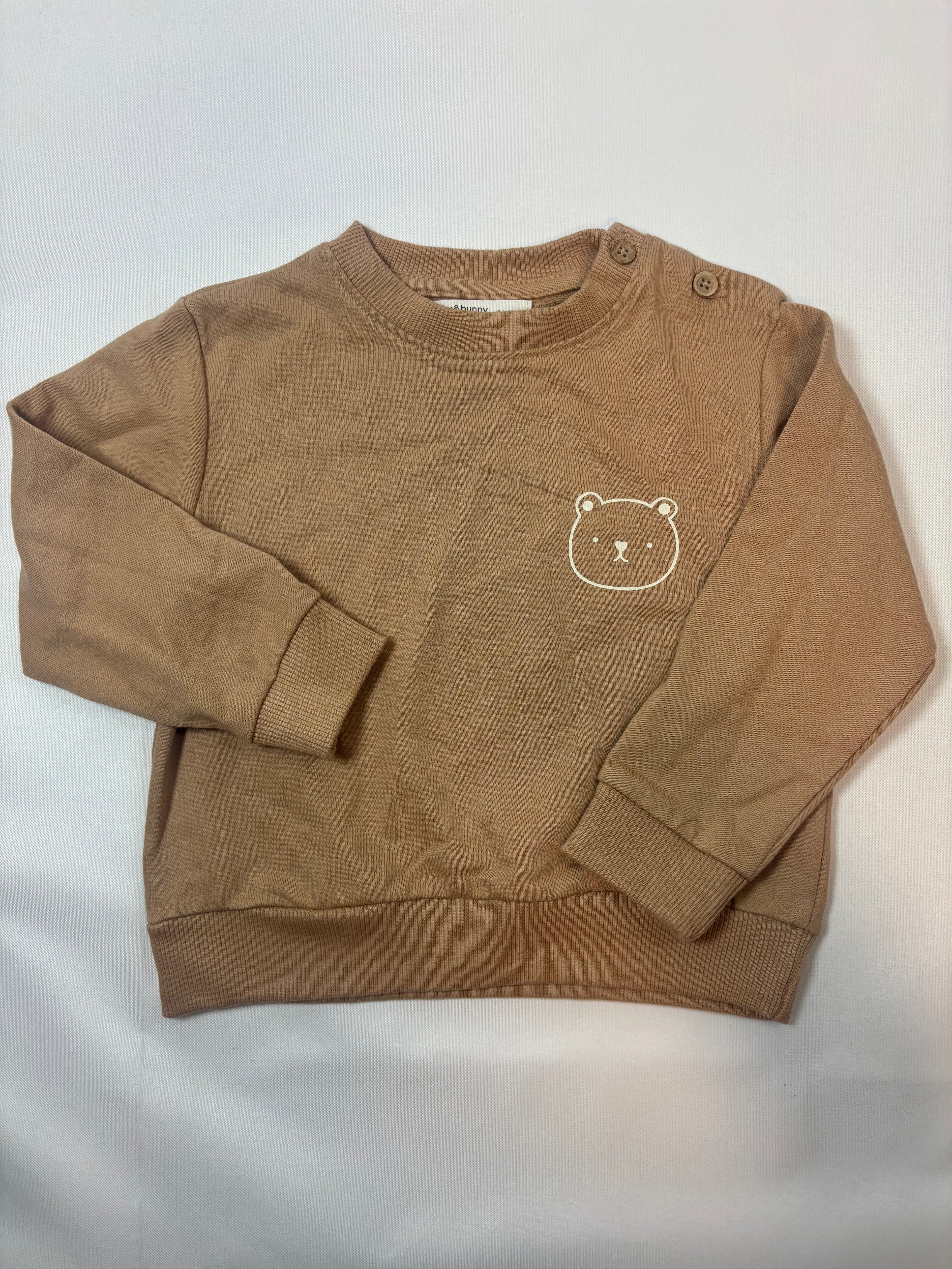 Pull beige motif ours – Fox and Bunny – Garçon 86