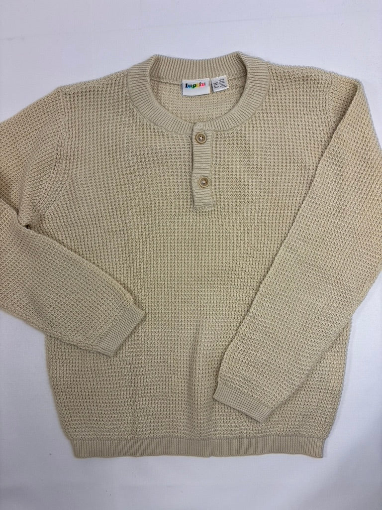 Pull beige uni Lupilu garçon – 110-116 – Neuf
