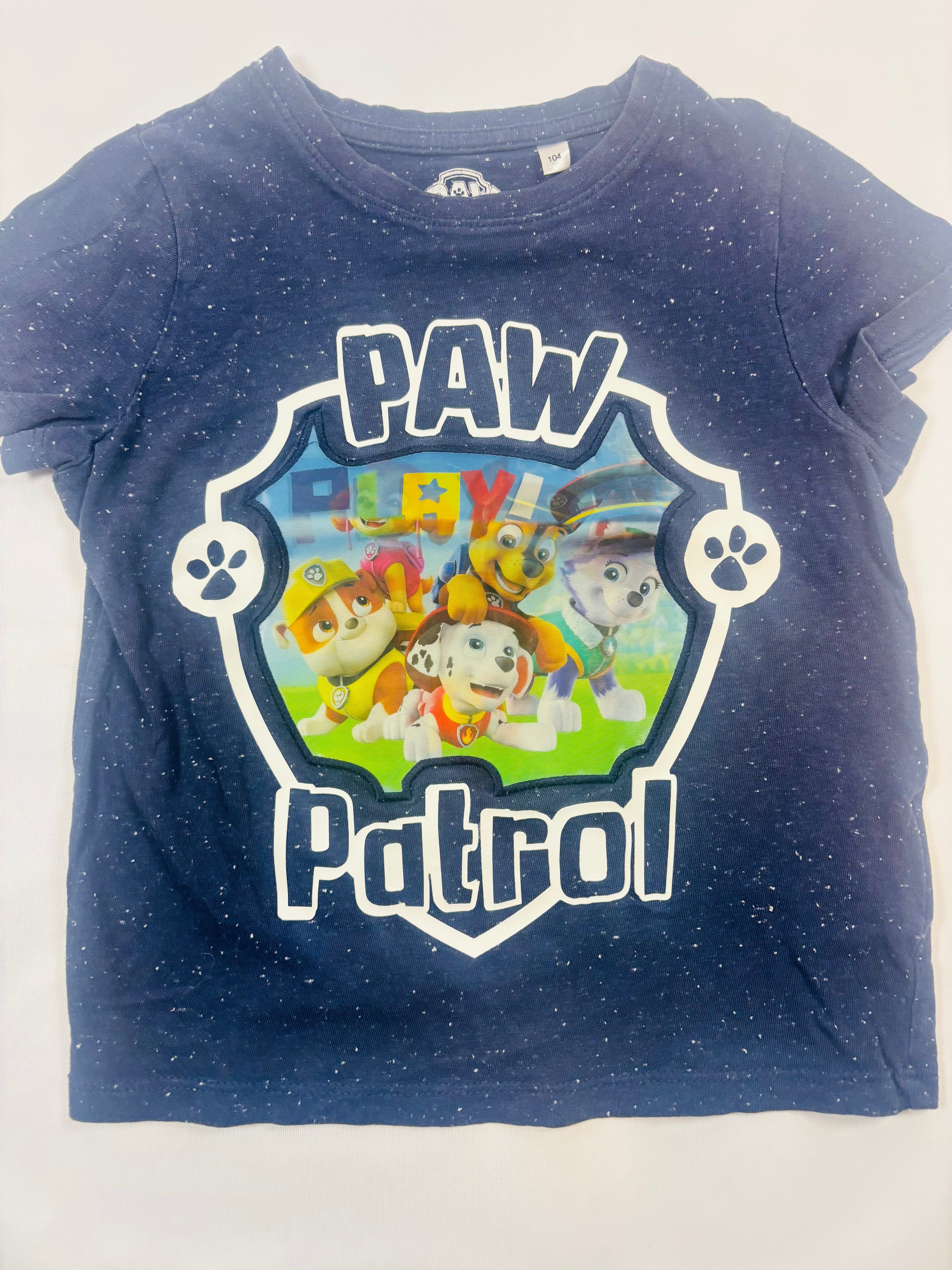 T-shirt manches courtes motif Pat' Patrouille – Paw Patrol – Garçon taille 104