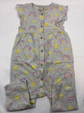 Combinaison fille grise motifs arc-en-ciel 92 - Smile