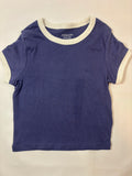 T-shirt bleu foncé uni fille – Primark – Taille 140