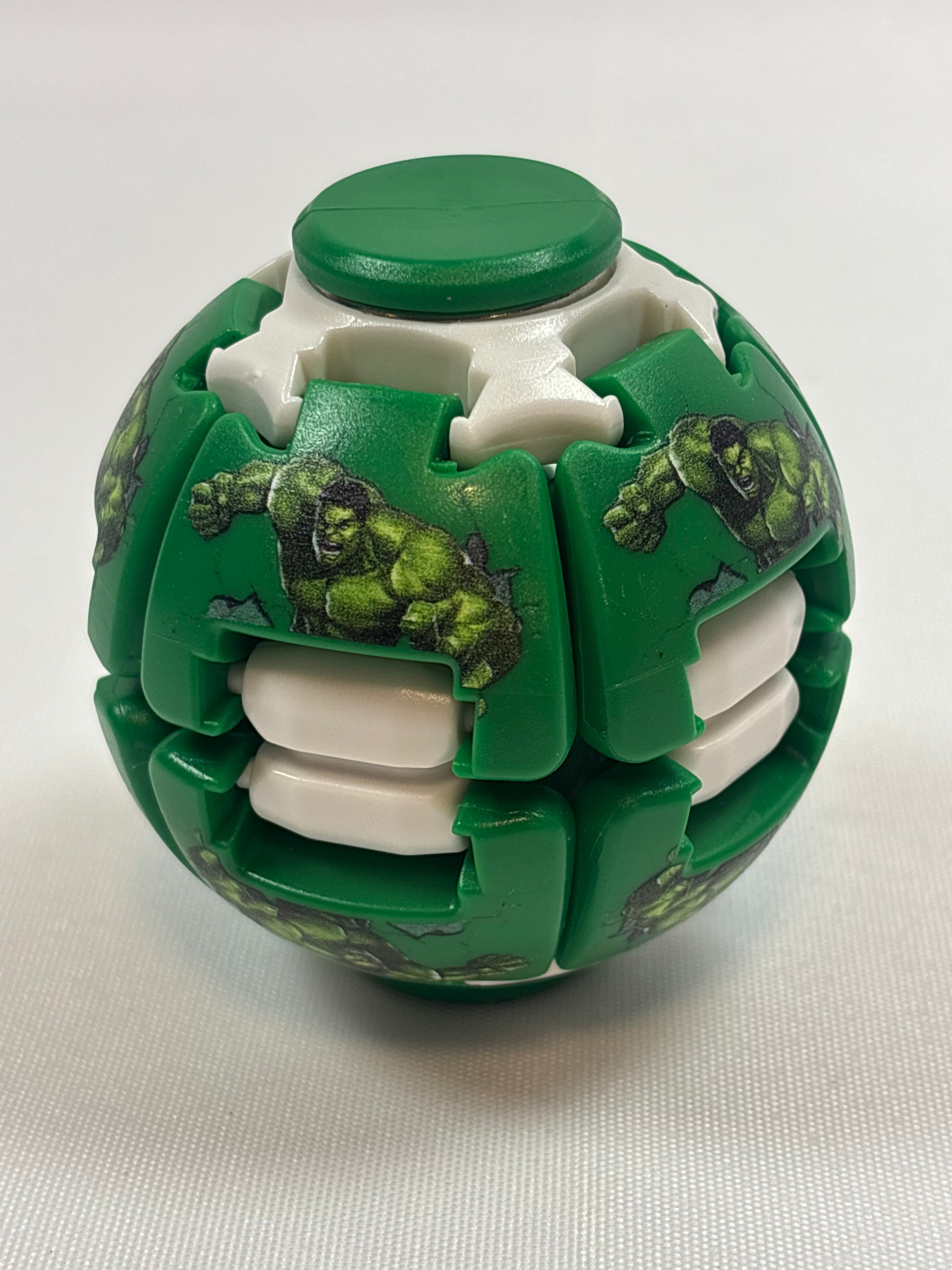 Fidget ball vert motif Hulk Avengers