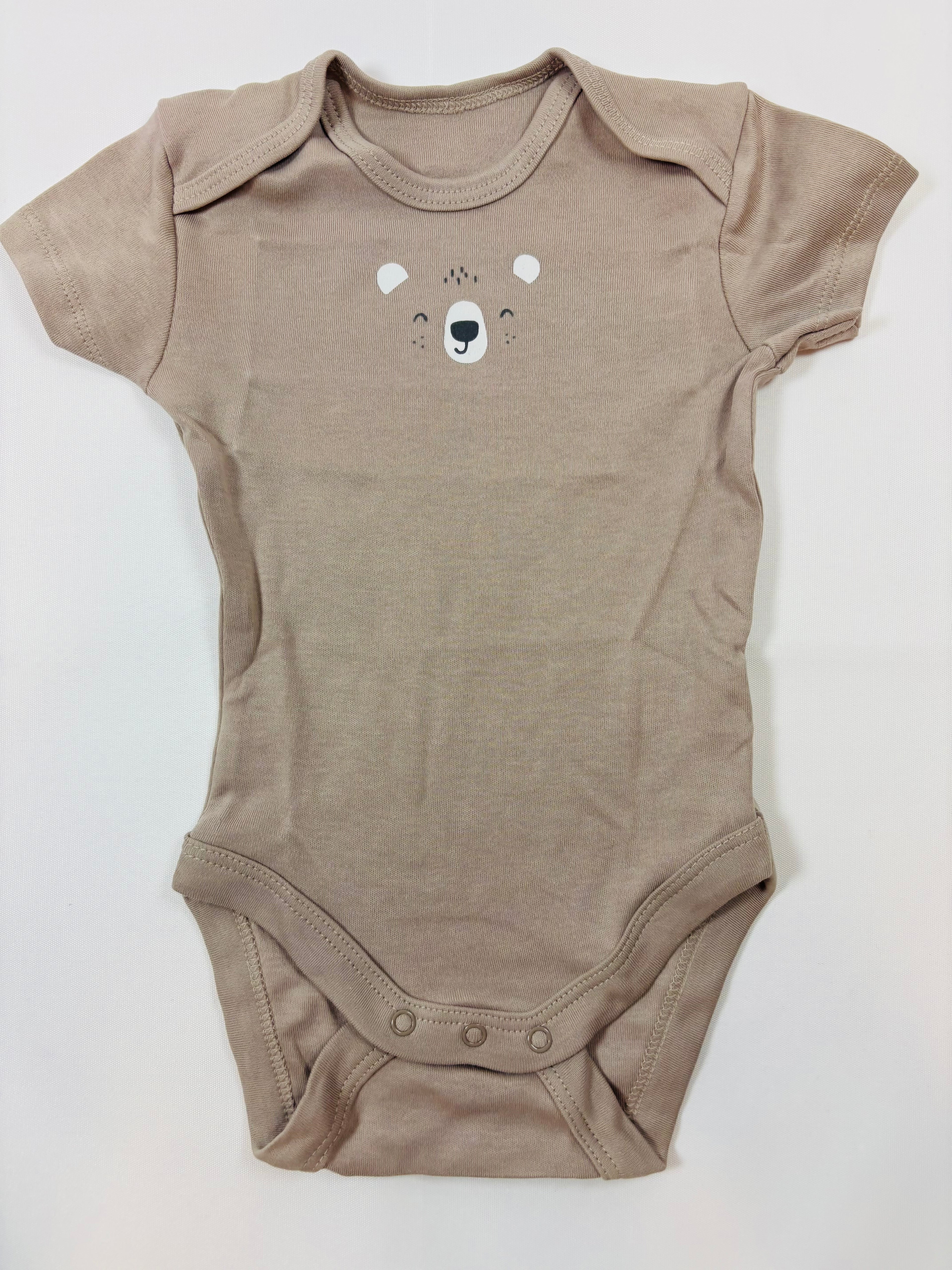 Body beige motif ours – Unisexe – 68