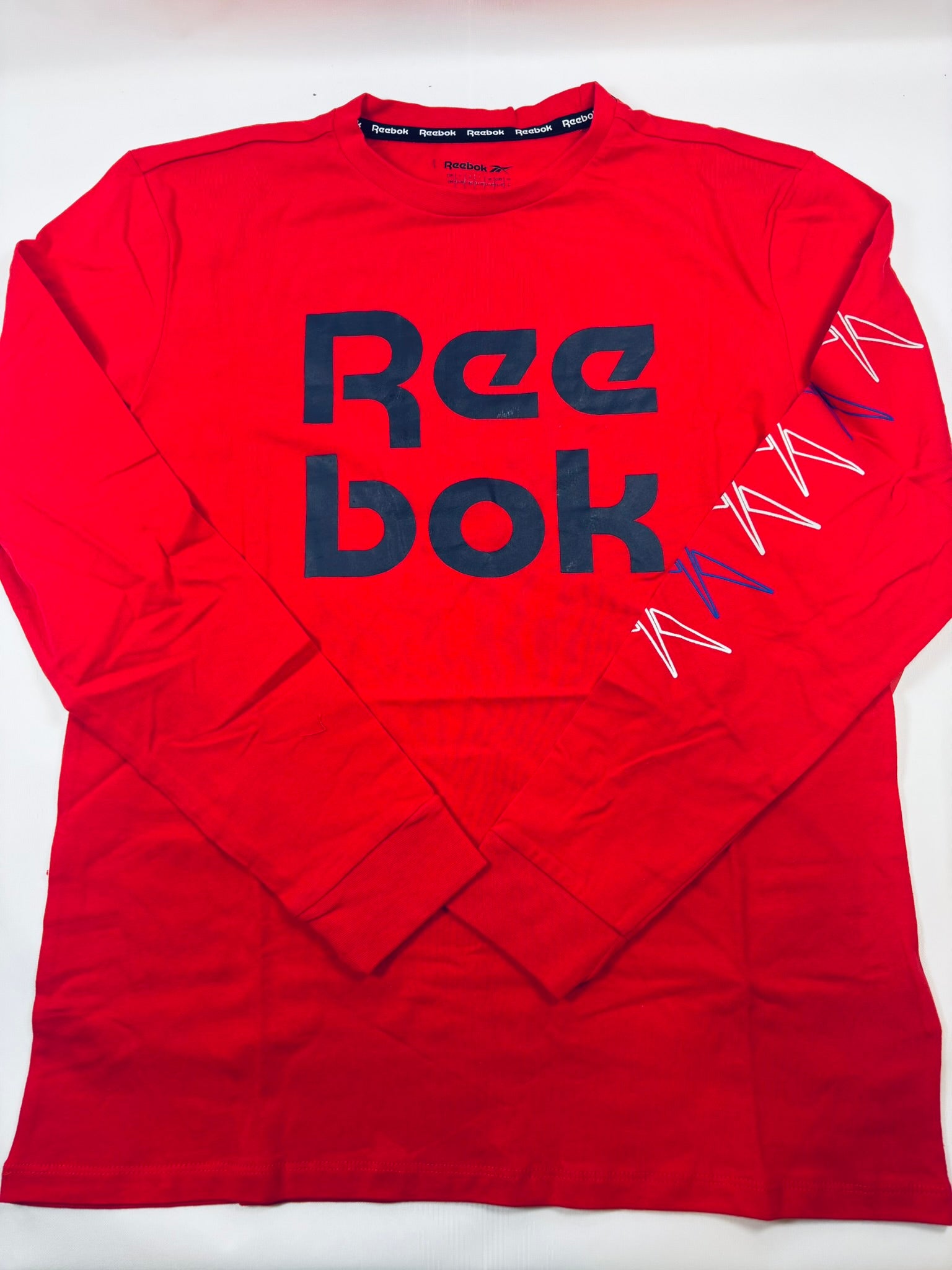 T-shirt manches longues Reebok – Garçon 164 rouge