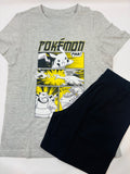 Ensemble court motif Pokémon – Gris 152 (C&A)