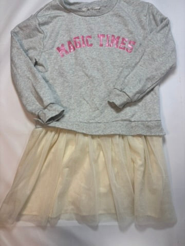 Robe grise unie H&M – Taille 134-140 fille