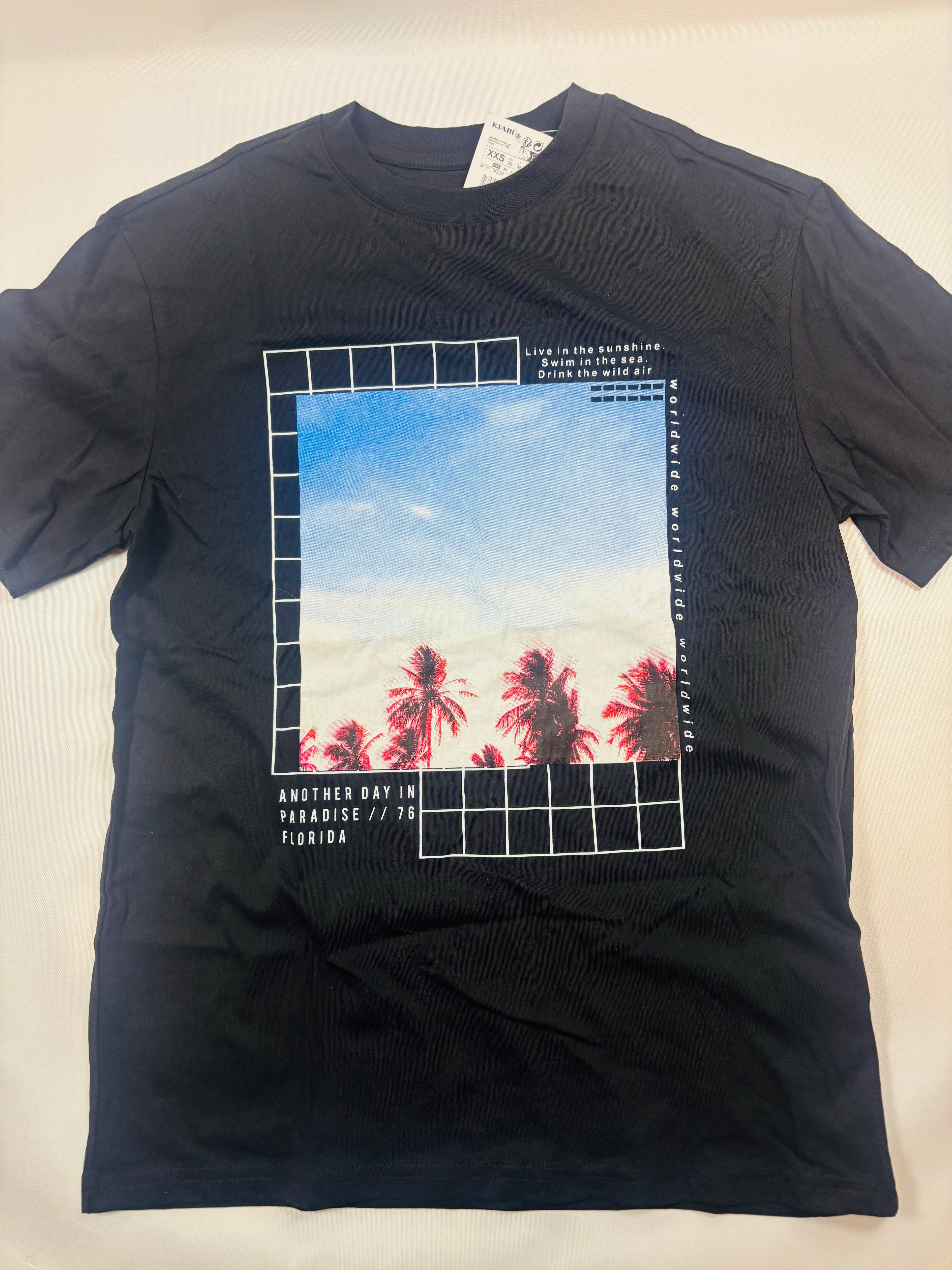 T-shirt noir Kiabi – Garçon taille 146-152