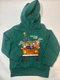Pull à capuche vert motif Noël – C&A – Garçon 98