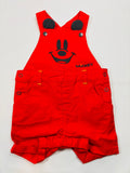 Salopette courte rouge Mickey garçon Orchestra – Taille 68