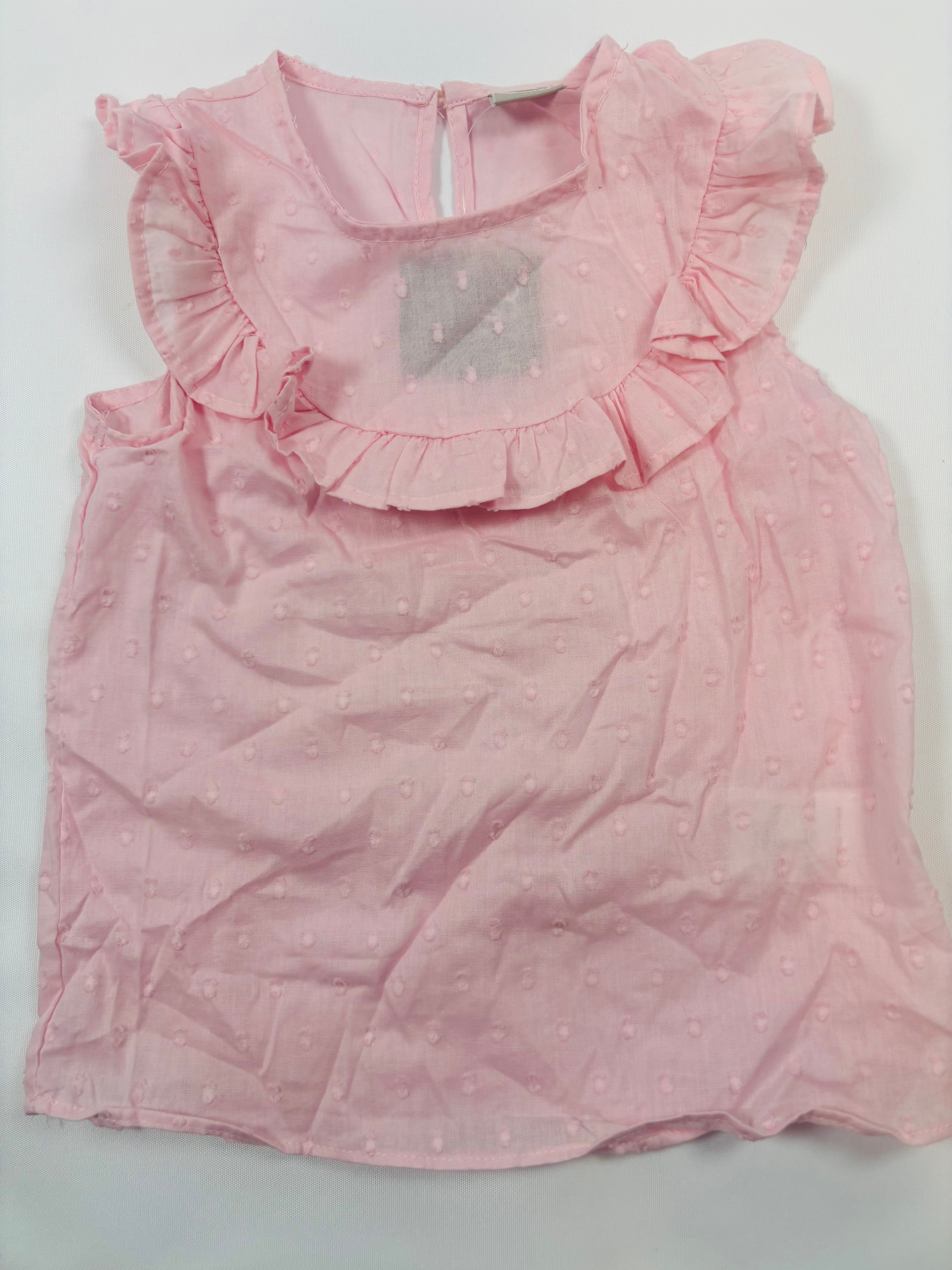 Débardeur rose uni Smile – Fille 86 (18M)