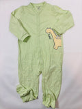 Pyjama 1 pièce vert clair motif dinosaure unisexe 80 - Sinsay