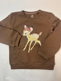 Pull brun motif Bambi C&A – Taille 86 fille